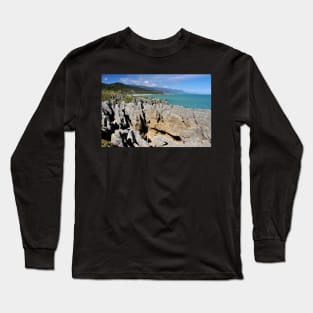 Nouvelle Zélande - Punakaiki, Les Pancakes Long Sleeve T-Shirt